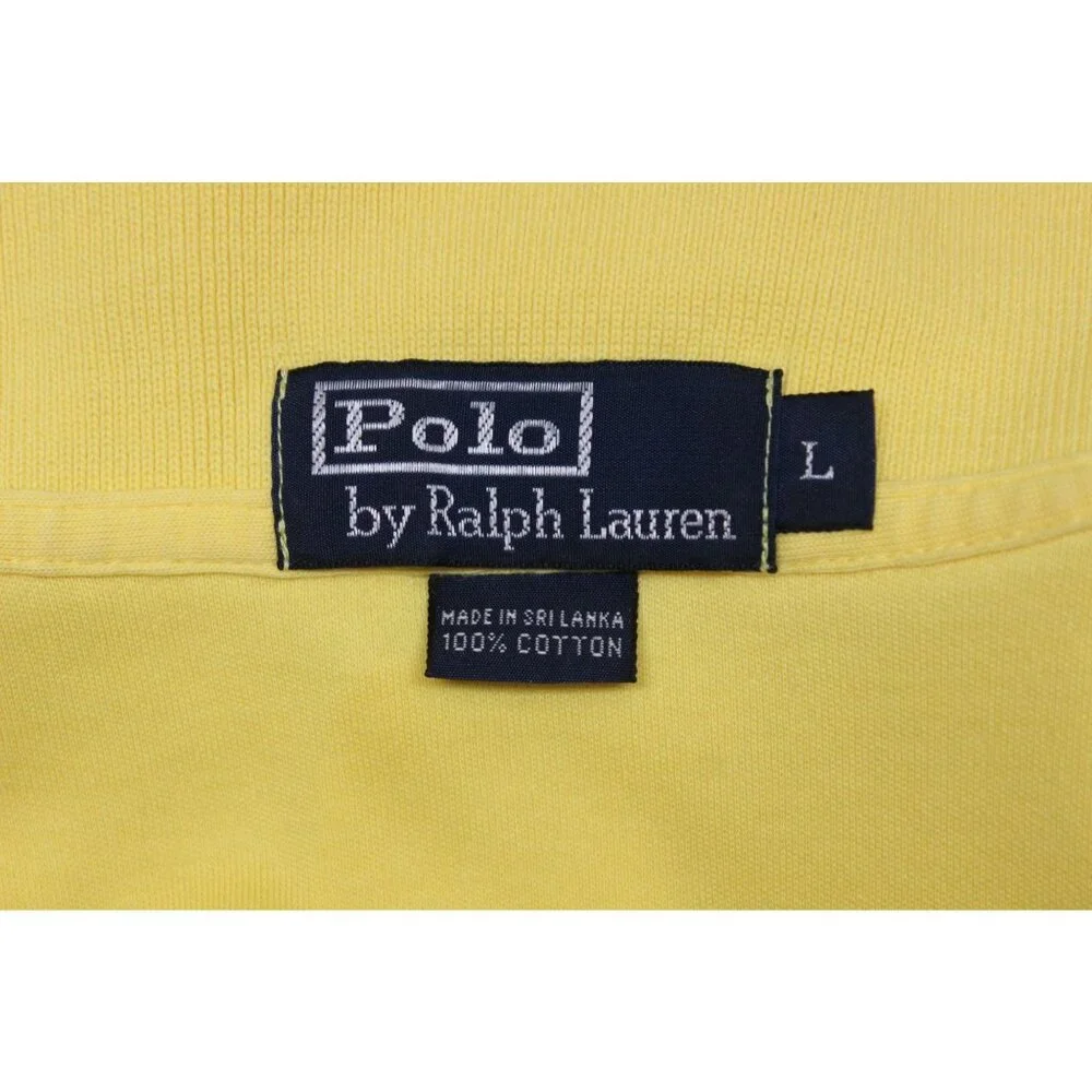 Polo‎ by Ralph Lauren men's vintage collared long sleeve knit polo shirt L